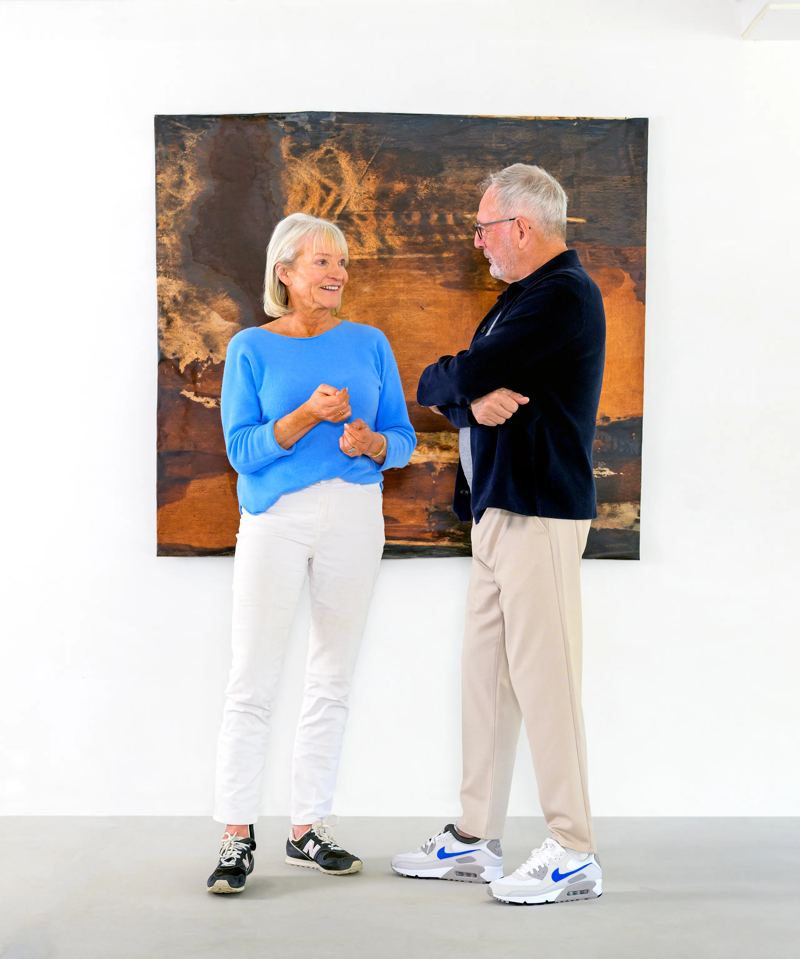 An older couple in a gallery, the kind of moments The Rise helps preserve
